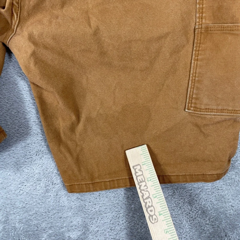 Dickies Carpenter Shorts Mens 40 Brown Duck Canvas Utility Workwear Skater